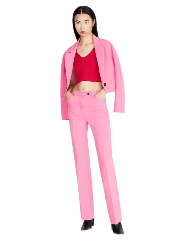 Sisley Women's Jacket 2olvlw00y, Fuchsia 258, 12