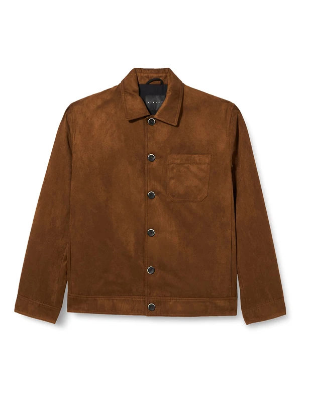 Sisley Men's 2CF6SN01S Jacket, Brown 901, 42, Brown 901, 32