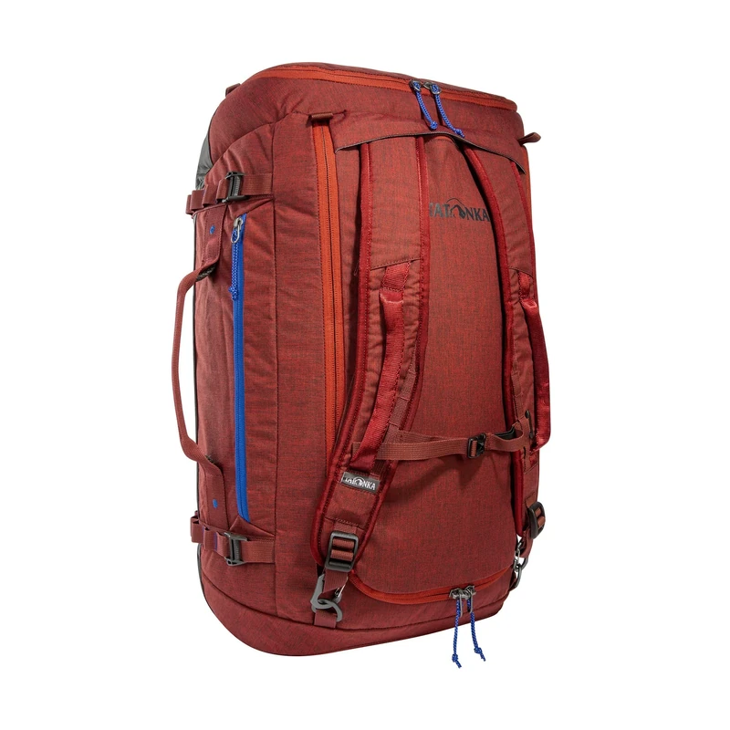 Tatonka Duffle Bag 45L - Foldable Travel Bag with Backpack Function, Lockable, Small Stowable and with 45 Litre Volume, red, Foldable travel bag with 45 litre volume - Image 1