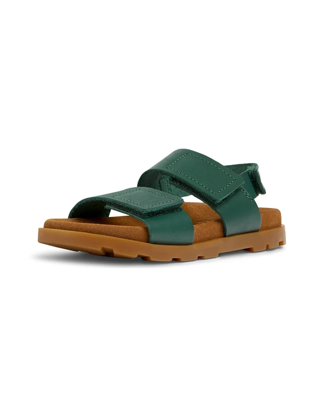 Camper Brutus Sandal K800490 2-Strap, Green 009, 10 UK Child