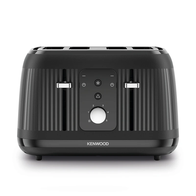 Kenwood Dawn Toaster, 4 Slot Toaster, Reheat, 5 Browning Settings, Defrost and Cancel Functions, Pull Crumb Tray, TFP09.000BK, 1800W, Midnight Black