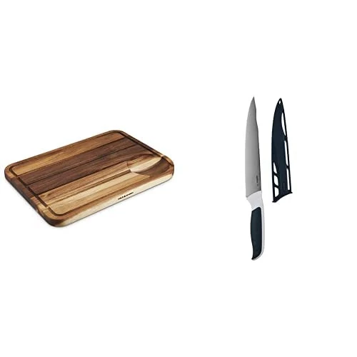 Cole & Mason H722129 Berden Carving Board | Meat Chopping Board/Cutting Board | Acacia Wood | (L) 467mm x (W) 347mm x (D) 29mm | Not Suitable for The Dishwasher