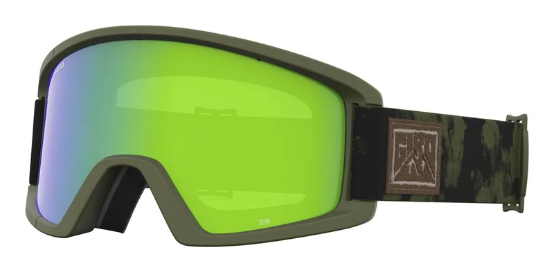 Giro Semi Snow Goggles - Trail Green Clouddust - Loden/Yellow Lens - One Size