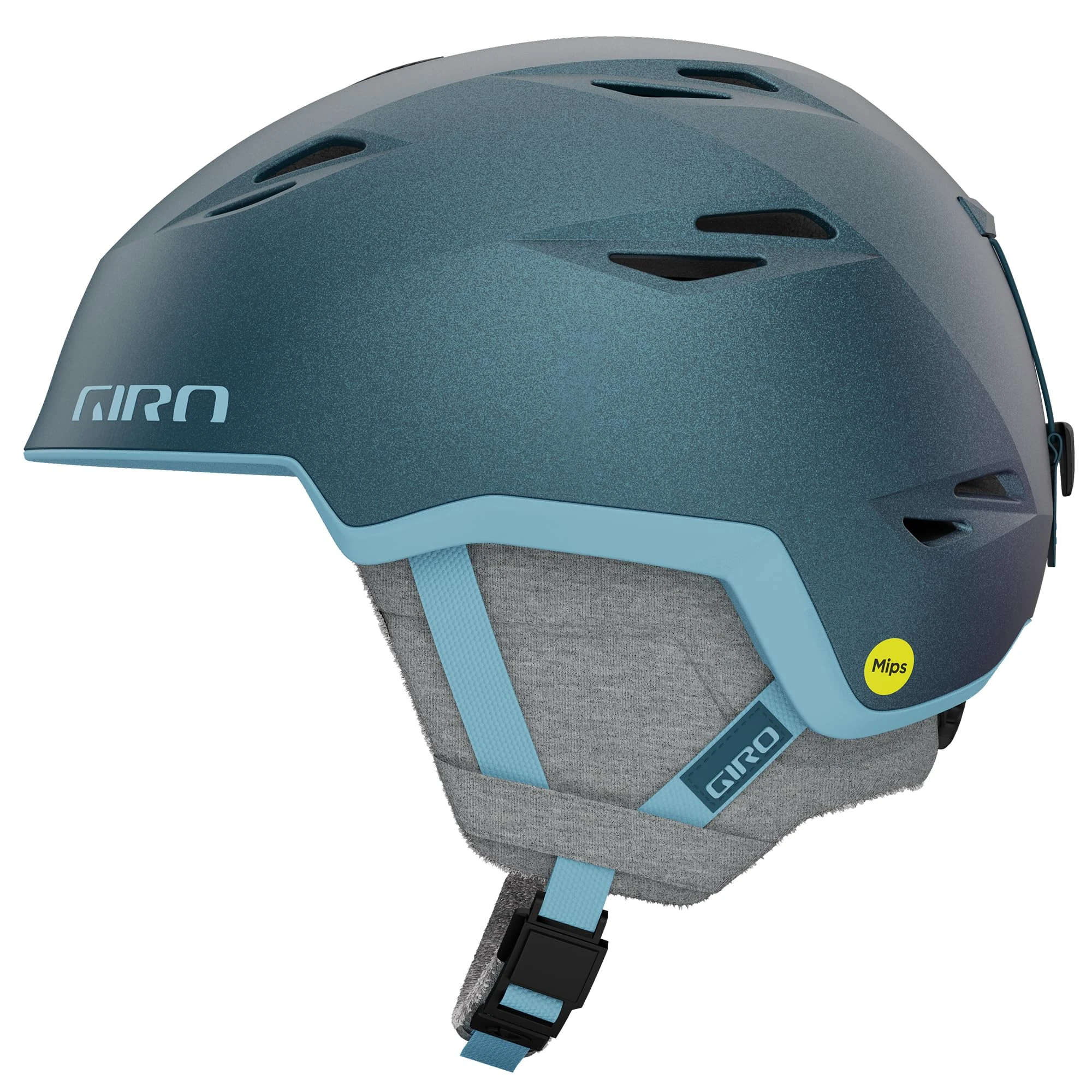 Giro Womens Envi Spherical MIPS Snow Helmet - Matte Anodised/Harbour Blue - Medium 55.5-59CM