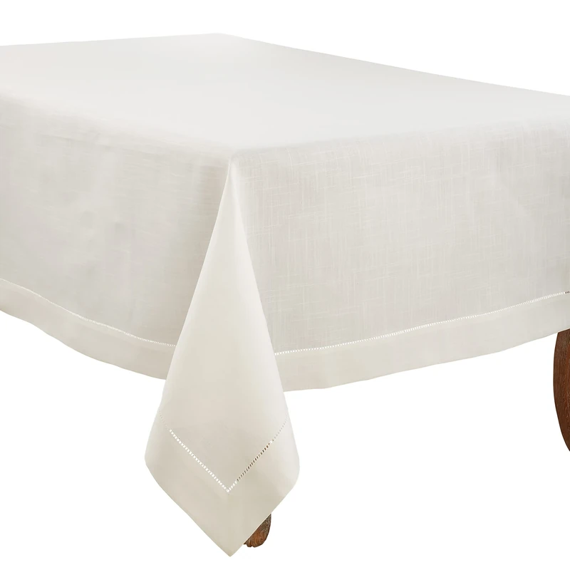 SARO LIFESTYLE Hemstitched Border Tablecloth