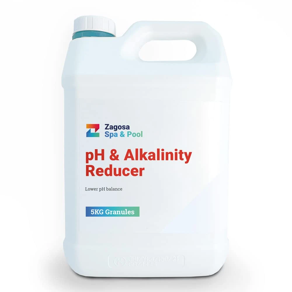 Zagosa 5kg pH Minus & Alkalinity Reducer for Hot Tub Spa & Swimming Pools, pH Minus Decreases your water pH Levels.