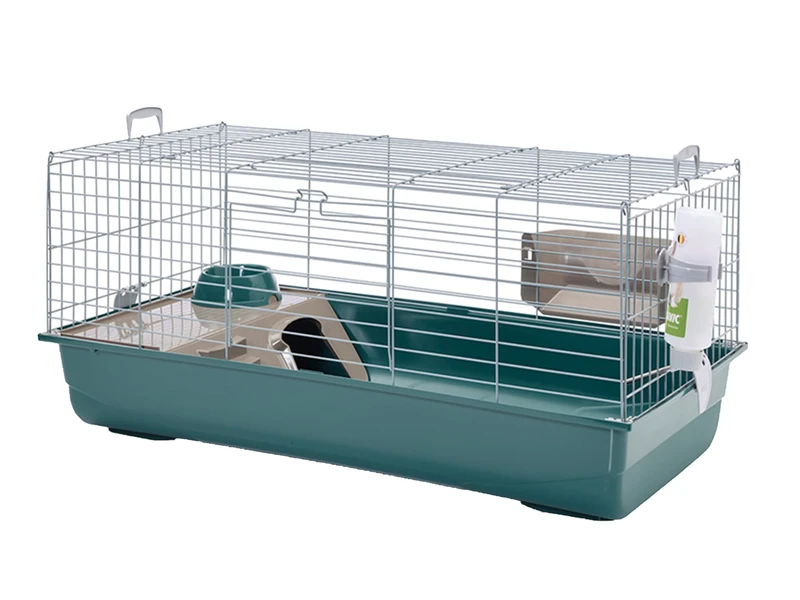 Cage Nero 3 Deluxe Silver-Green 100x50x45cm
