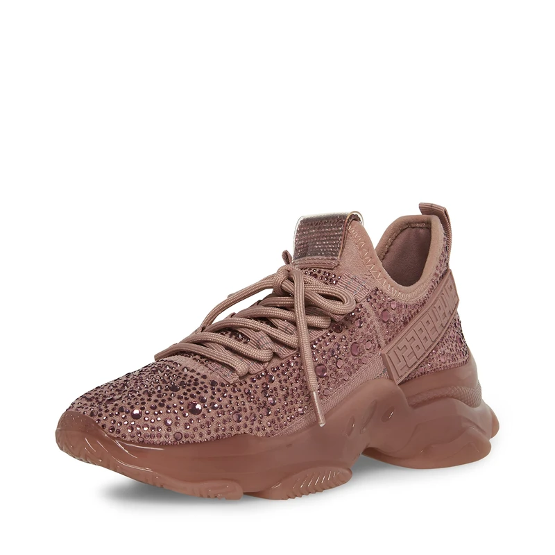 Steve Madden Women's MAXIMA Maxima Sneaker, Pink, 4 UK