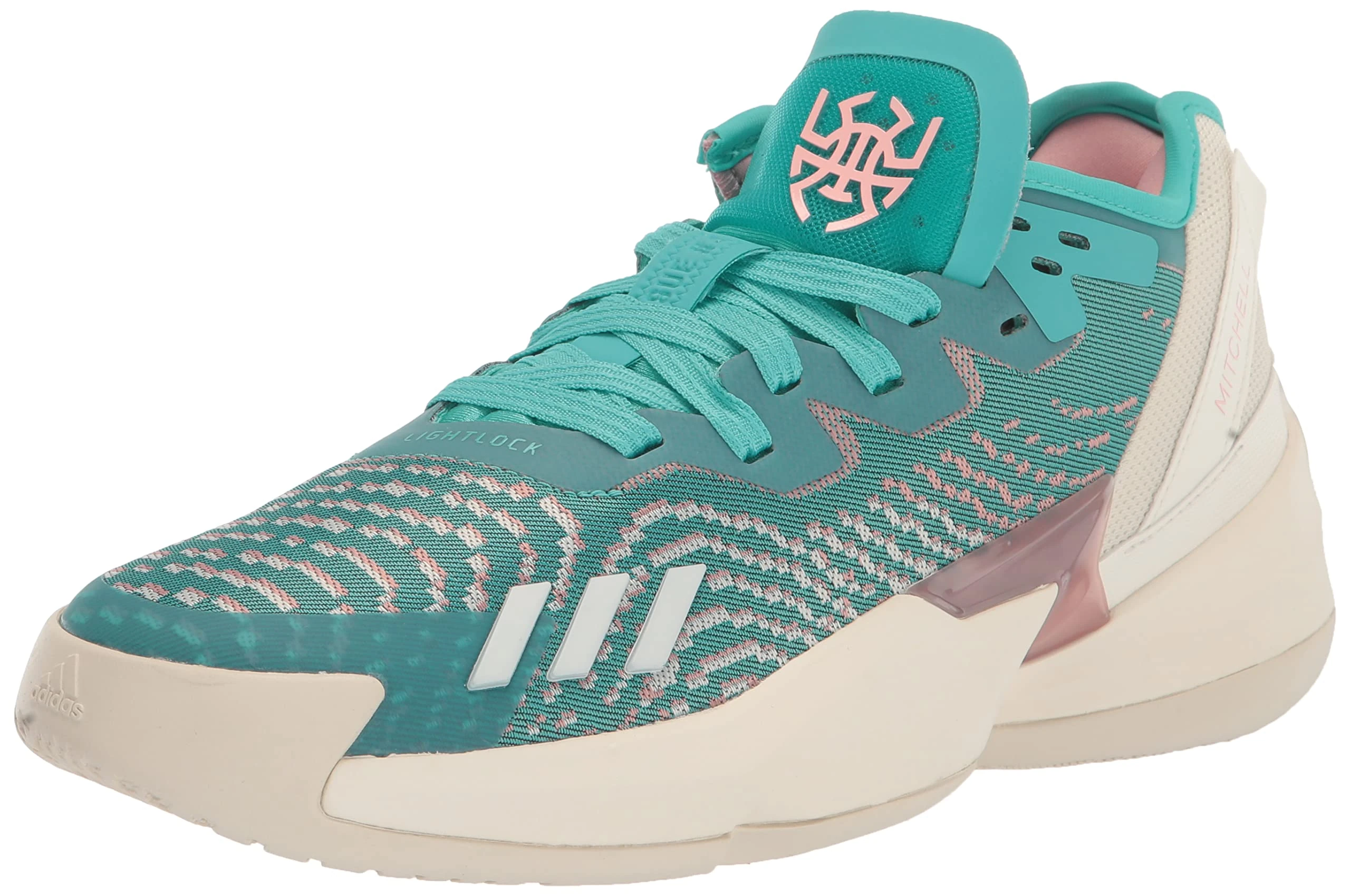 adidas Unisex Adult D.o.n. Issue 4, Semi Mint Rush/Wonder Mauve/Off White, 9 Women/8 Men