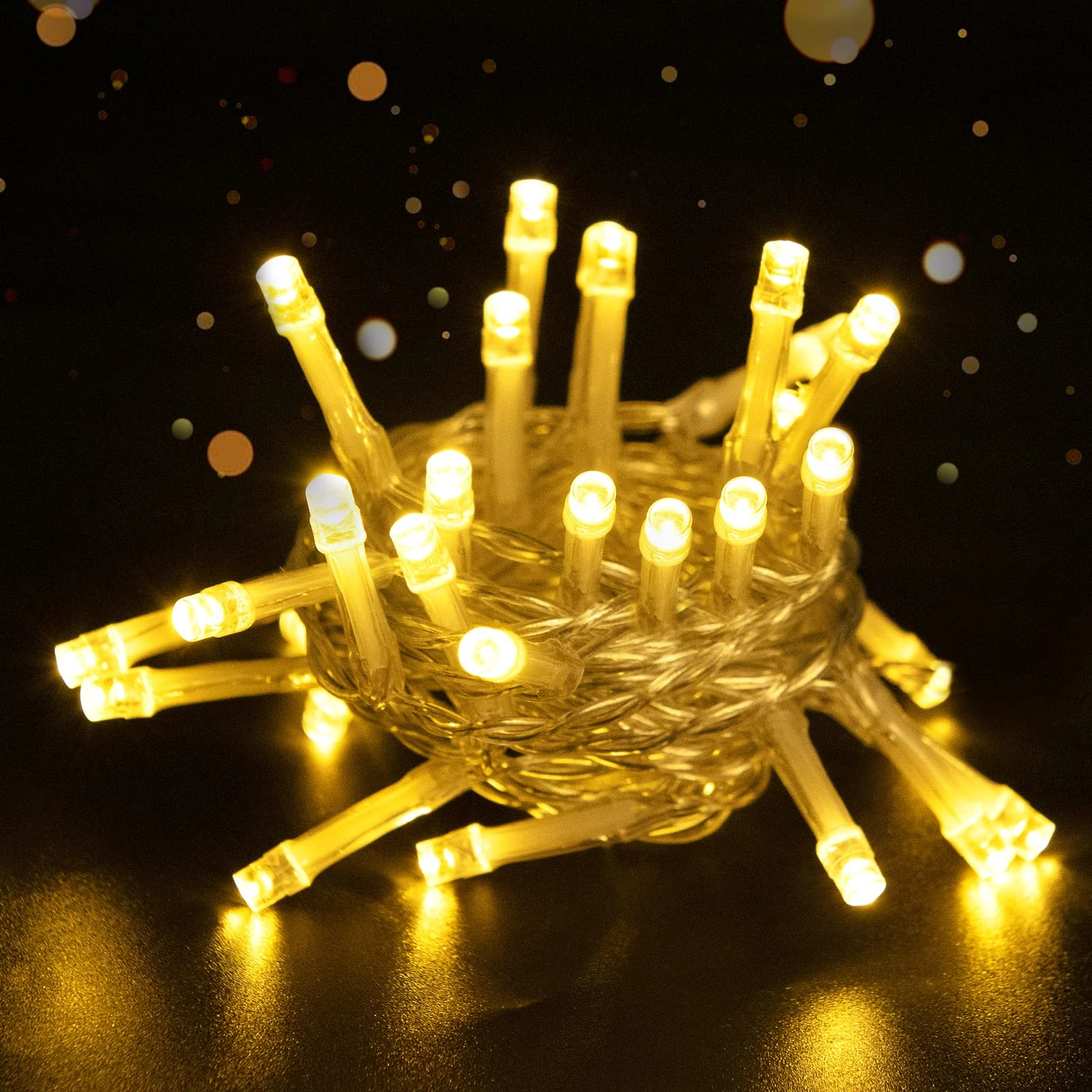 cshare Christmas LED Fairy Lights, 3M/9.8Ft 30LEDs with Timer (6 Hours ON | 18 Hours Off) is Battery Operated for Room,Patio,Halloween,Christmas,Indoor/Outdoor Decoration| Warm White