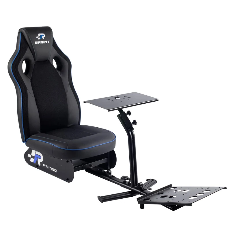 FR-TEC Cockpit Simracing, Driving Simulation Sports Seat, Esports Racing, Playseat with Steel Frame and Seat in Faux Leather with Breathable Fabric - Image 1
