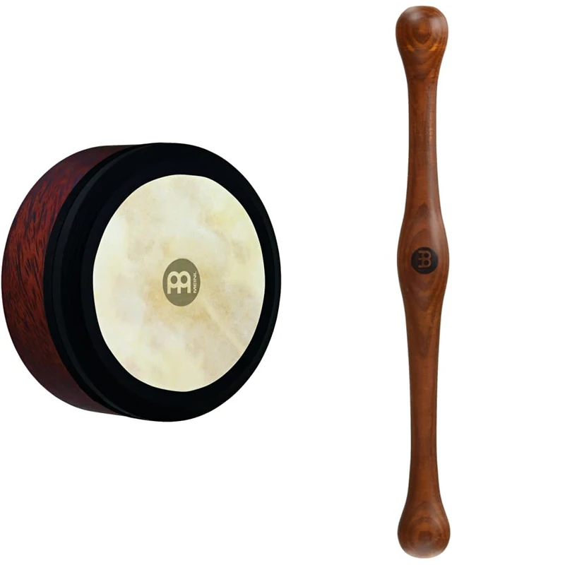 Meinl FD14IBO 14-inch Irish Bodhran - Brown Burl & FDT1 Frame Drum Tipper
