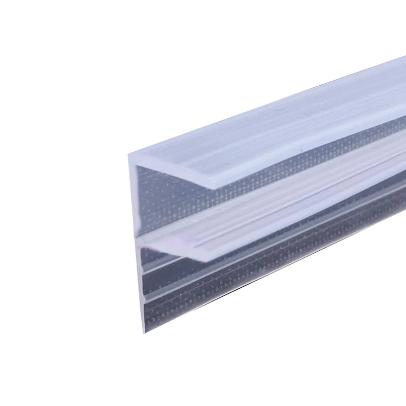 F Shape Bath Shower Screen Seal Strip Soft Rubber Shower Door Seal Strip 2 Metres Long Shower Seals Fits 6-10mm Glass for Curved and Vertical Screens or Doors (F-6MM)