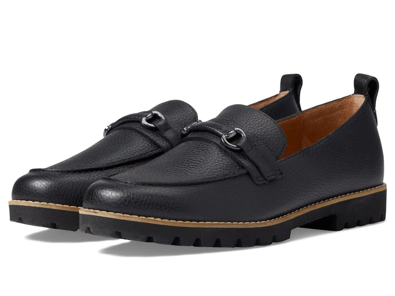 Gentle Souls by Kenneth Cole Women's Eugene Lug Bit Loafer, Black 1, 6.5 UK