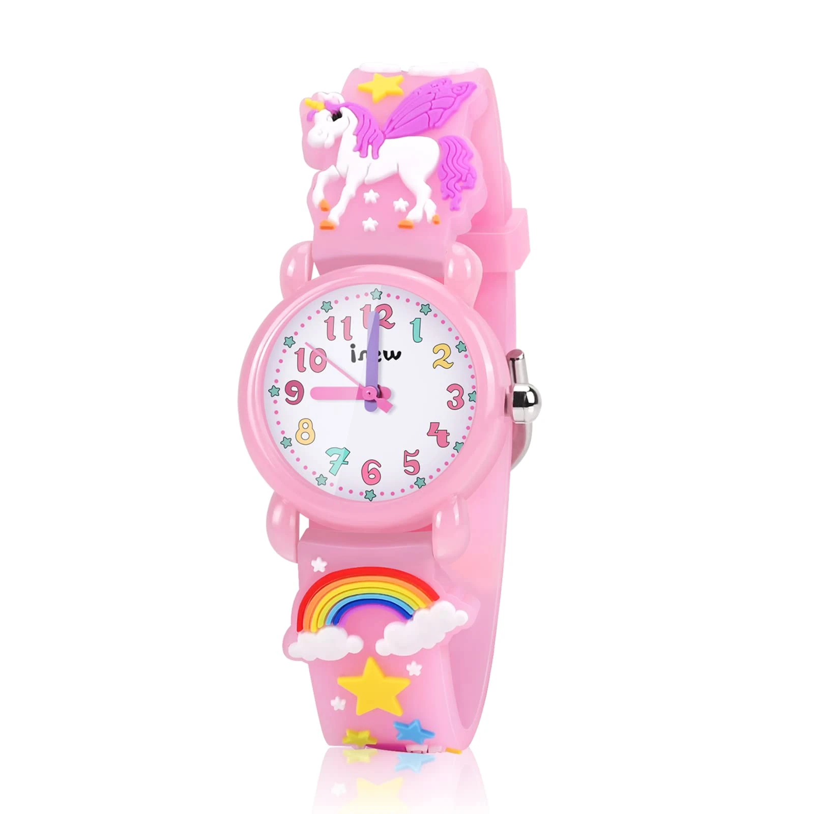 Kids Gift for Girls Age 3-9, Kid Watches for 3 4 5 6 7 Years Old Gifts for Age 4 5 6 7 8 Girl Birthday Girl for 3 4 5 6 7 8 Year Old KidUnicorn Toys for Girls Xmas Toys for Kids - Pink
