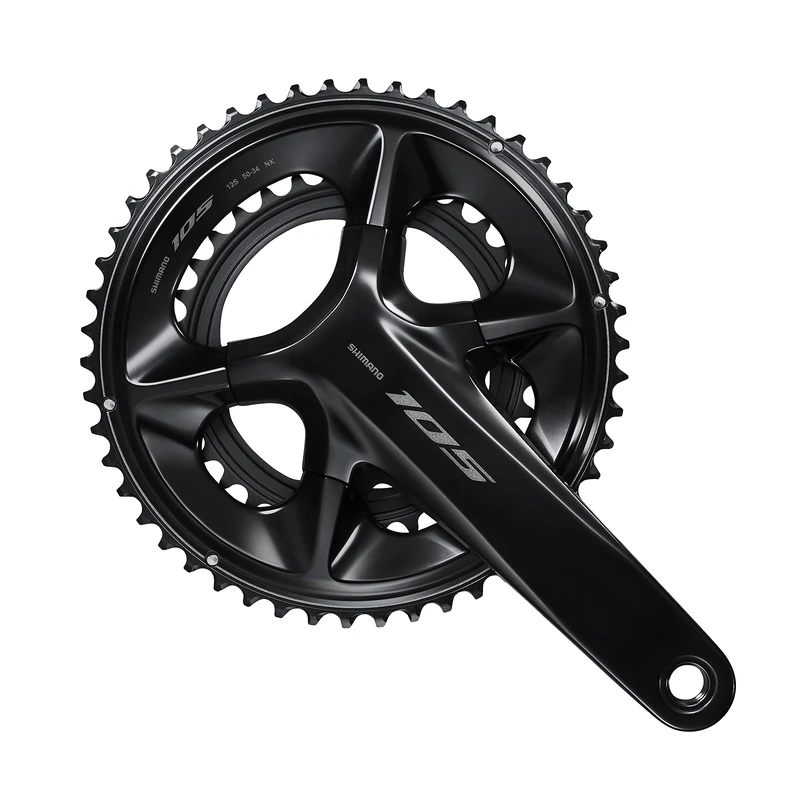 SHIMANO Pédalier 12 Vitesses Noir Plaques pour vélos Mixte, Multicolore, Taille Unique
