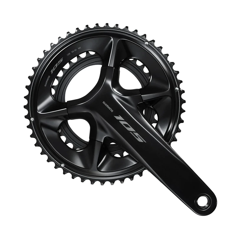SHIMANO Pédalier 12 Vitesses Noir Plaques pour vélos Mixte, Multicolore, Taille Unique