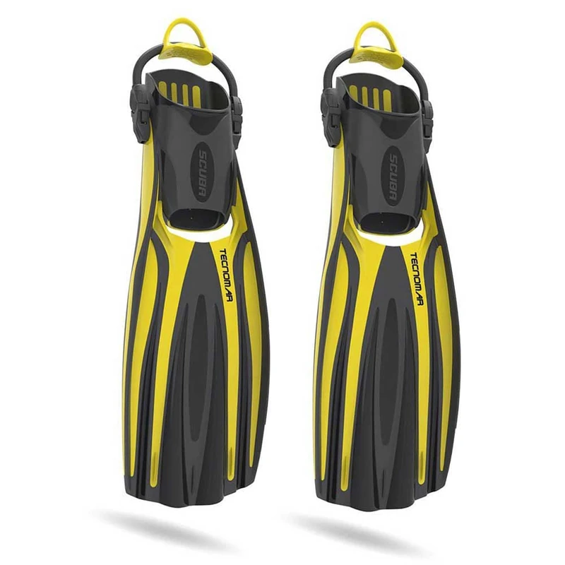 TECNOMAR Adjustable Momentum Fins, Unisex, Yellow (Yellow), LXL (44/46)