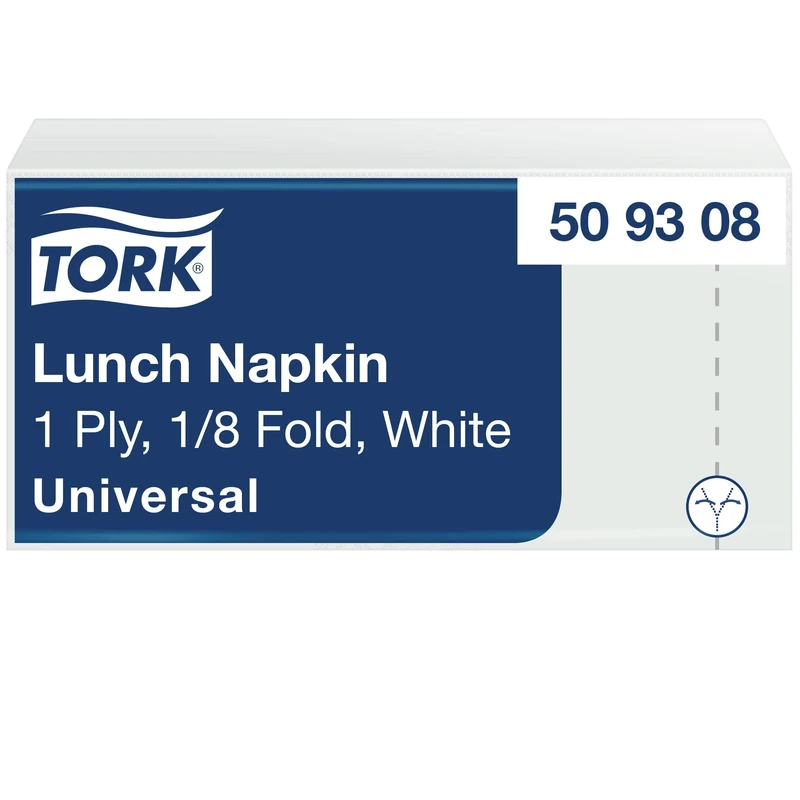 Tork White Lunch Napkin, 509308