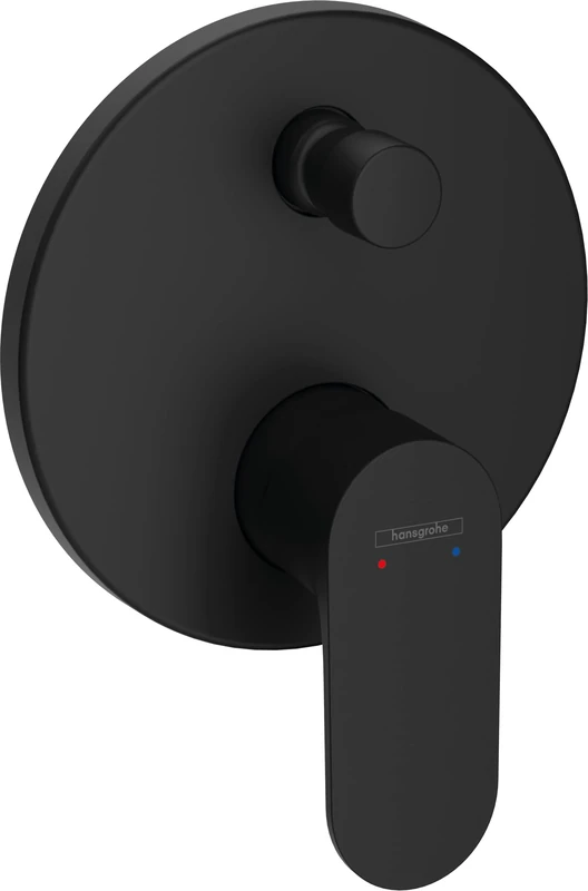 Hansgrohe Rebris S Single Lever Bath Mixer for Concealed Installation for iBox Universal, Matt Black, 72466670