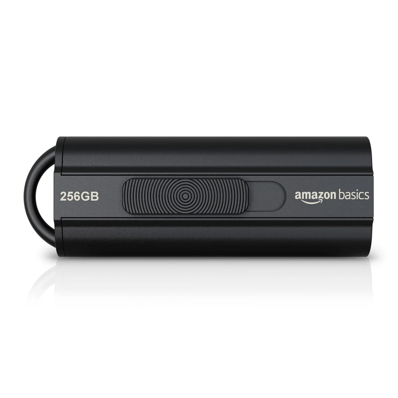 Amazon Basics 256 GB, USB 3.1 Flash Drive, Read Speed up to 130 MB/s, Black