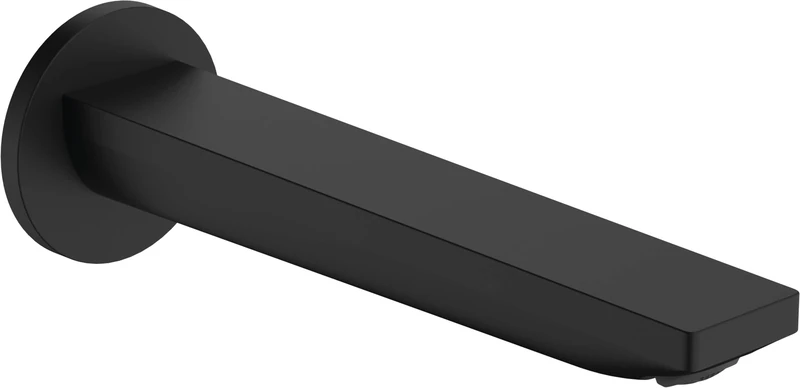 Hansgrohe Rebris E Bath Spout, Matt Black, 72431670