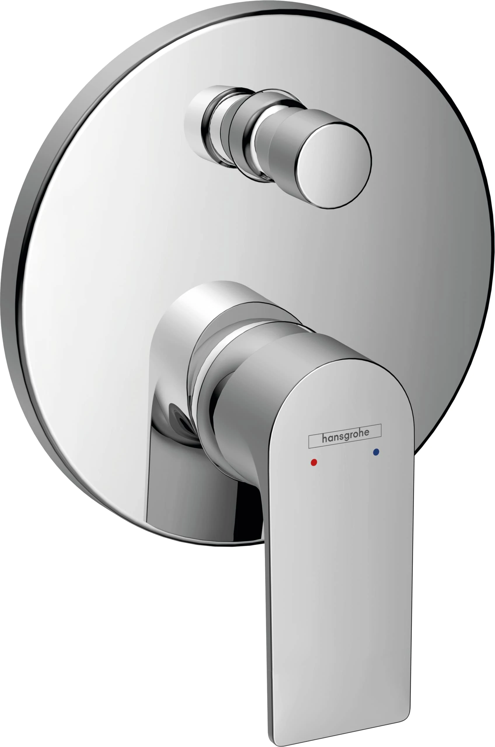 Hansgrohe Rebris E Single Lever Bath Mixer for Concealed Installation with Integrated Security Combination According to EN1717 for iBox Universal, Chrome, 72469000