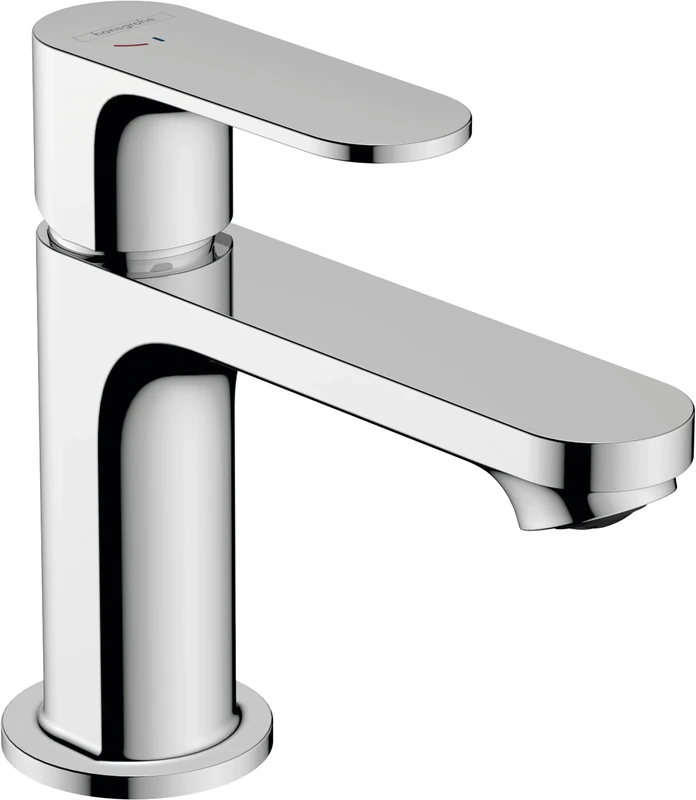 Hansgrohe Rebris S Basin Mixer Tap 80 Energy-Saving without Waste Set, Chrome, 72514000
