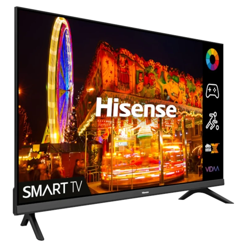 Hisense 32A4BGTUK (32 Inch) HD Smart TV, with Natural Colour Enhancer, DTS Virtual X, VIDAA U5 OS, Youtube, Netflix, Disney +, Freeview Play and WiFi (2022 NEW), Operating System VIDAA