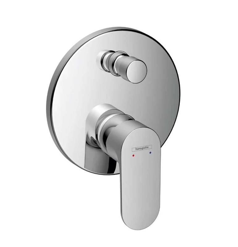 Hansgrohe Rebris S Single Lever Bath Mixer for Concealed Installation with Integrated Security Combination According to EN1717 for iBox Universal, Chrome, 72467000