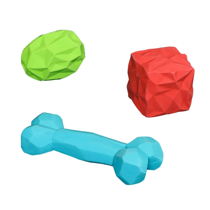 Pet Brands Polydog Geo Latex Dog Chew Toy Display Box of 48