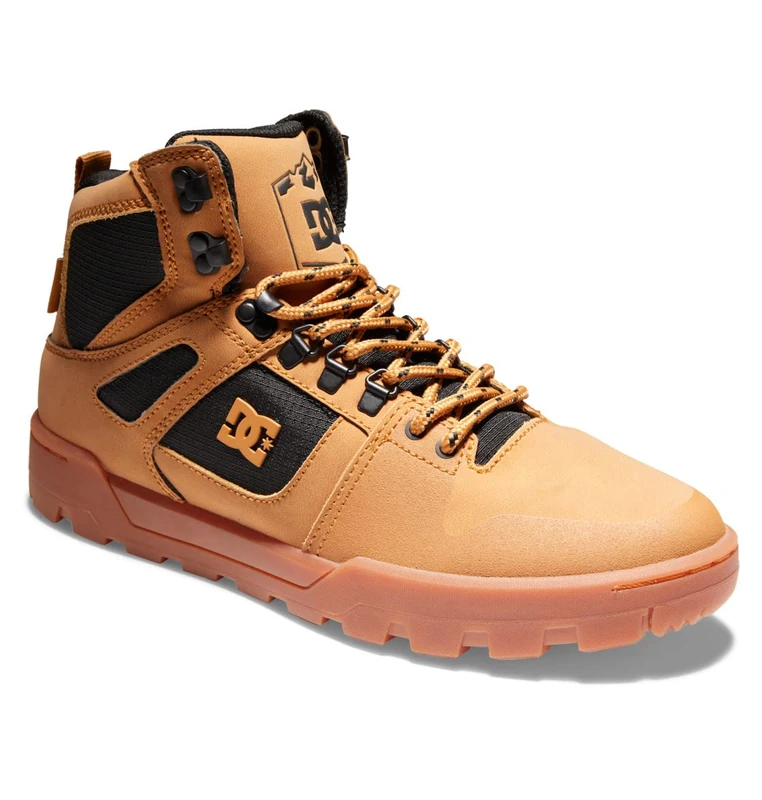 DC Shoes Pure Hi - Water Resistant High Top Leather Boots for Men - Image 1