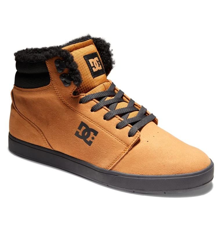 DC Shoes Crisis 2 Hi Wnt - High Top Leather Winterized Shoes for Men