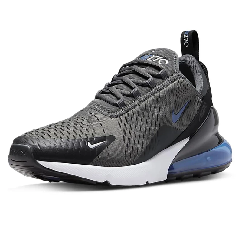 NIKE Men's Air Max 270 Sneaker, Iron Grey Game Royal Black White, 14 UK