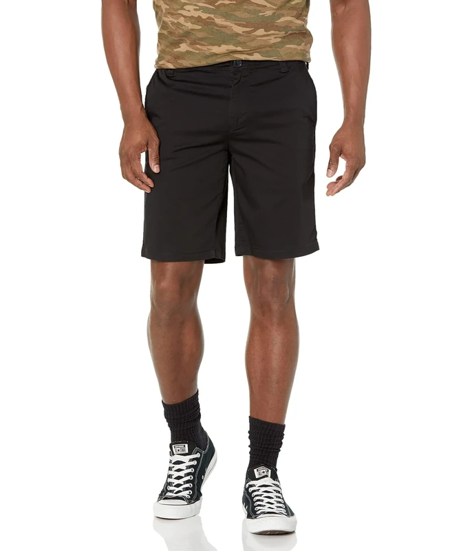 Armani Exchange Solid Stretch Twill Short Casual Shorts,
