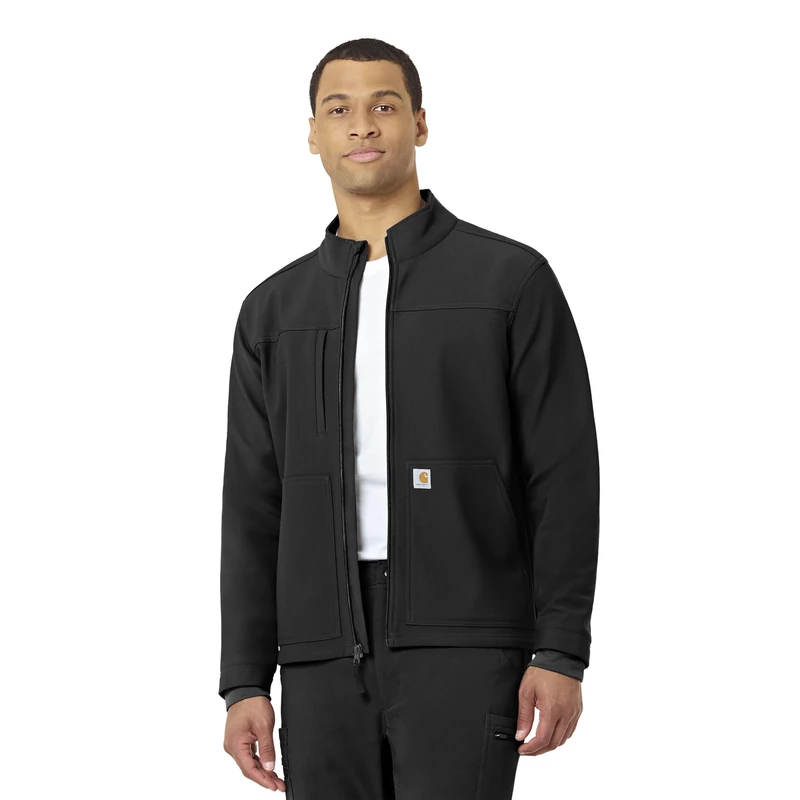 Carhartt Men's Rugged Flex Bonded Fleece Jacket, Black, 2X