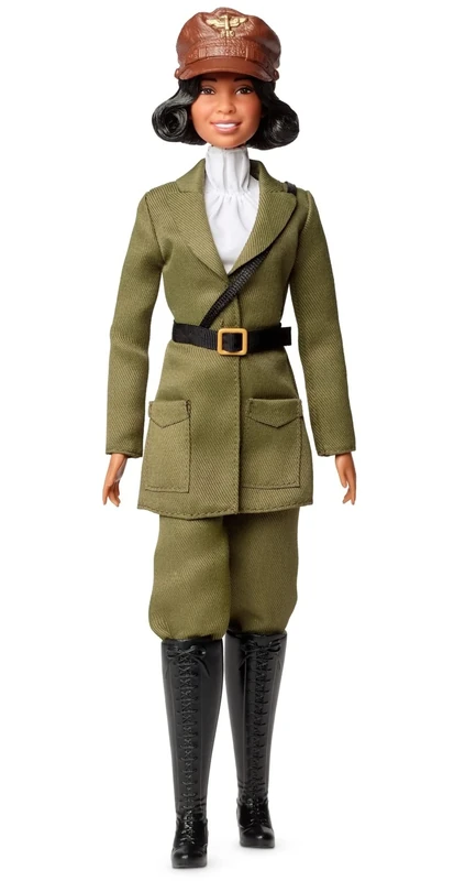 Barbie Inspiring Women Collector Series: Bessie Coleman Doll, Signature Edition, Aviator Suit, Displayable Packaging, HJX36