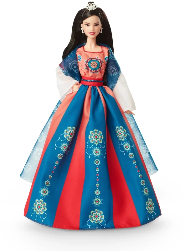 Barbie Signature Doll, Lunar New Year Collectible in Traditional Hanfu Robe with Chinese Prints, Displayable Packaging