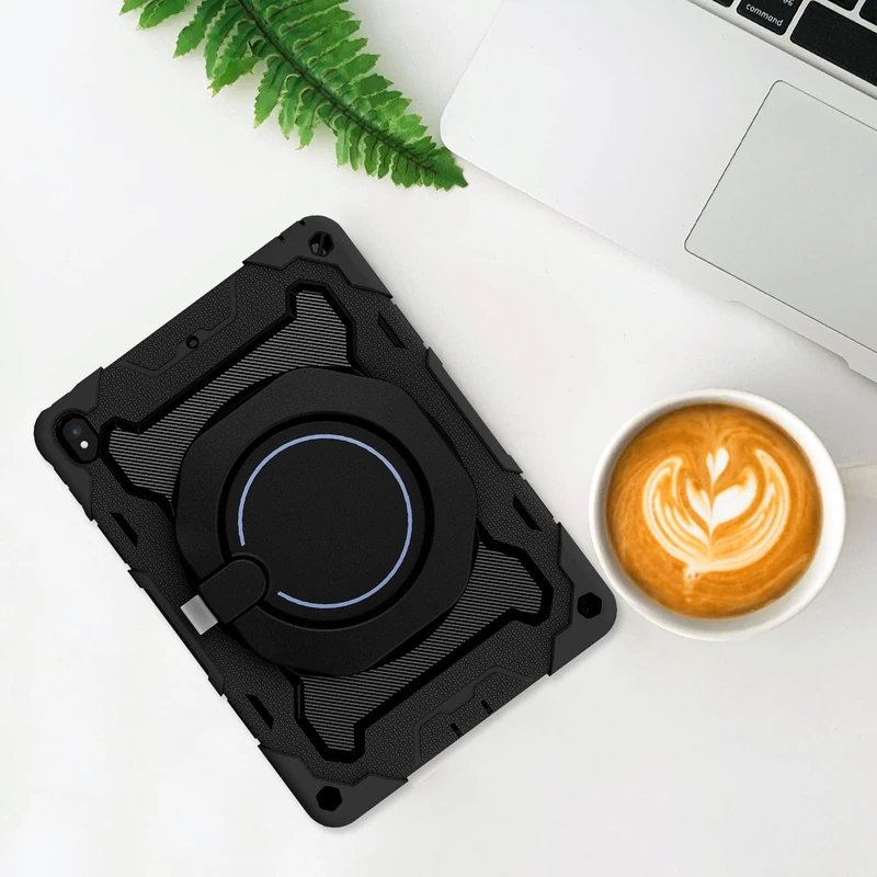 Case for iPad Pro 10.5 2017 (3rd Generation) 10.5 Inch Shockproof Protective Case Silicone + PC iPad Air 3 iPad Case 2019 Black - Image 1