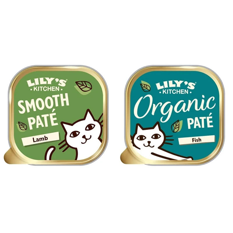 Lily's Kitchen Adult Lamb Casserole Complete Wet Cat Food (19 x 85 g) & Organic Fish Dinner Adult Wet Cat Food, 19 x 85g