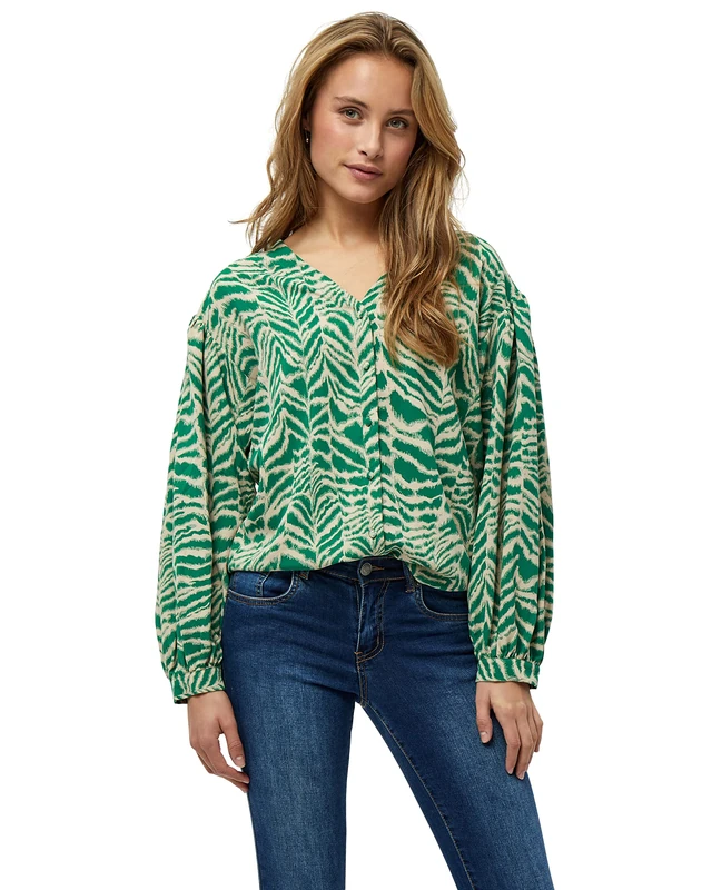 Desires Women's Alberte Long Sleeve Ladies Tops | Autumn Shirt Size XL, 6172 Simply Green