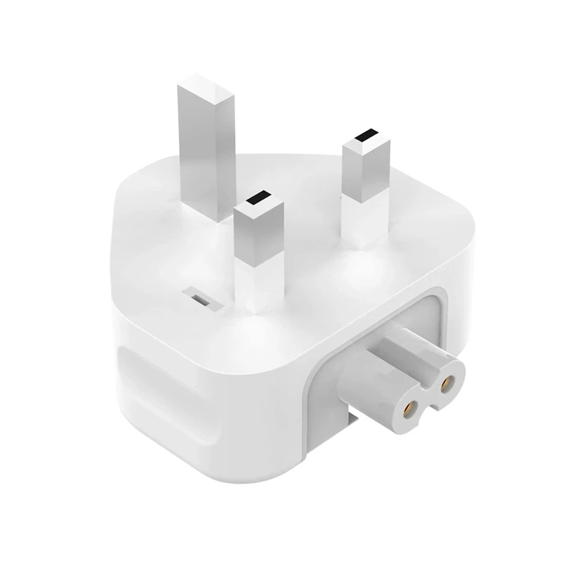 UK Plug for Macbook Charger Adapter, DGTRD Mac Duckhead 3 Pins Converter AC Adaptor Wall Plug Replacement Head with Fuse, for MacBooks Pro Air iBook iPod iPad iPhone Power Adapter etc (1 Pack)