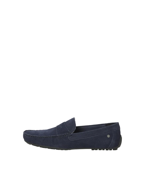 JACK & JONES Men's Jfwjensen Suede Loafer Slippers, Blazer Navy, 9 UK