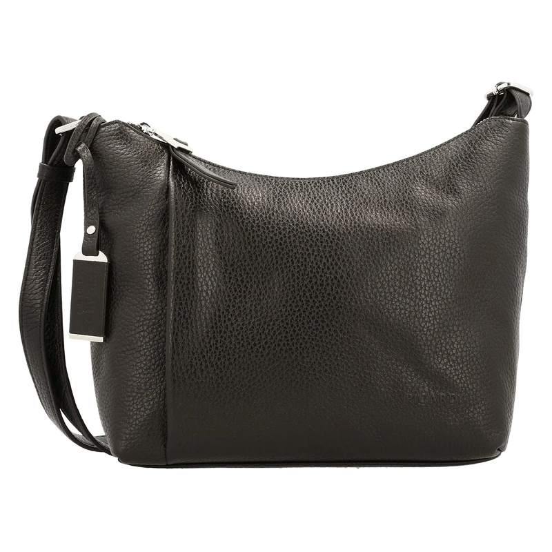 Picard Women's Shoulder Bag Pure Genuine Leather Medium with Zip Shoulder Bag Everyday, black, standard size, Everyday wear