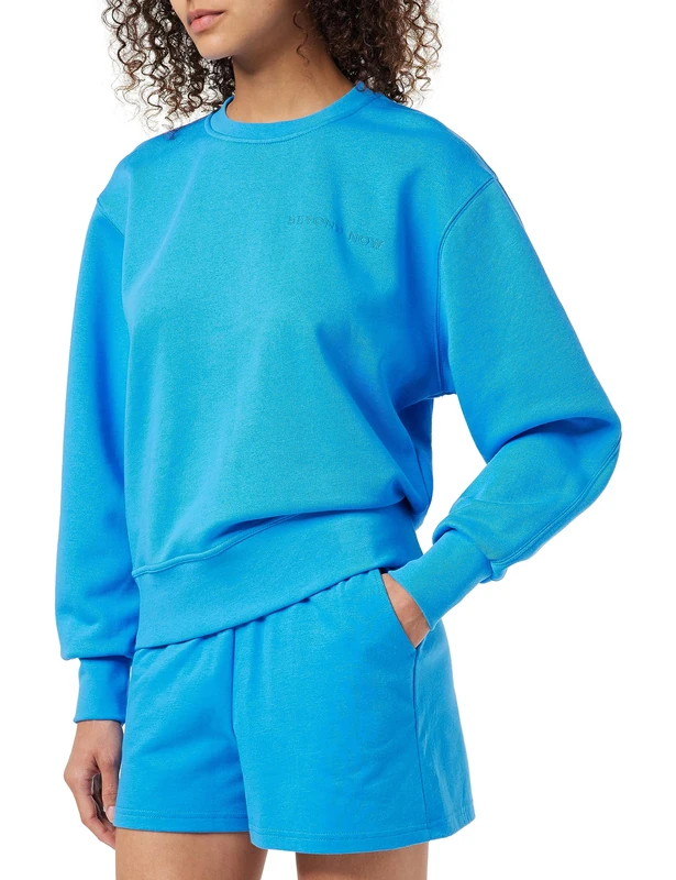 Beyond Now Bridget GOTS Sweatshirt | Blue Sweatshirts For Women Uk | Spring Sweater For Women | Size XXL - Image 1