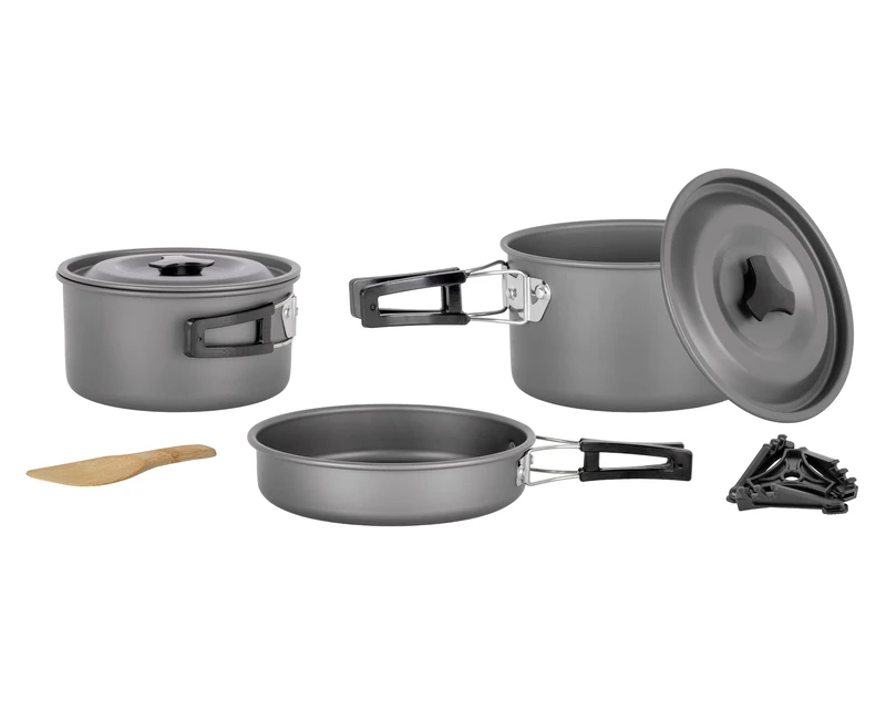 BRUNNER 0802026N Popote Outdoor Aluminium Packpot Ultralite 20 Cookware Set for 4/5 People
