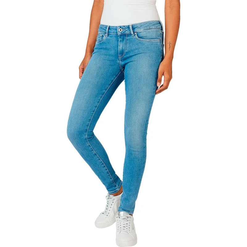 Pepe Jeans Women's Pixie Jeans, Blue (Denim-PE4), 27W / 30L