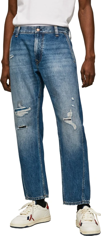 Pepe Jeans Men's Cade Repair Jeans, Blue (Denim), 30W / 32L - Image 1