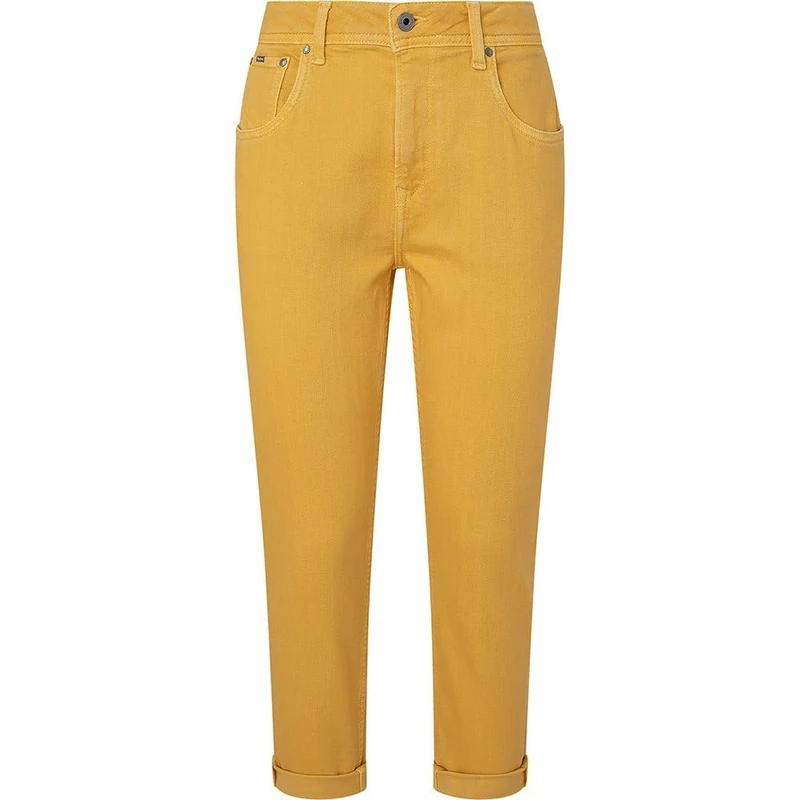 Pepe Jeans Women's Violet Pants, Yellow (Shine), 26W / 34L
