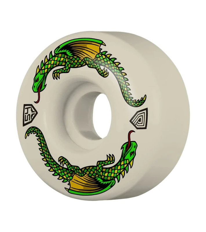 Powell Peralta Dragon Formula 93a Skateboard Wheels, Off White, 56mm x 36mm
